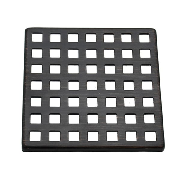 Select Series Shower Drains - Squares Shower Grid - Matte Black
