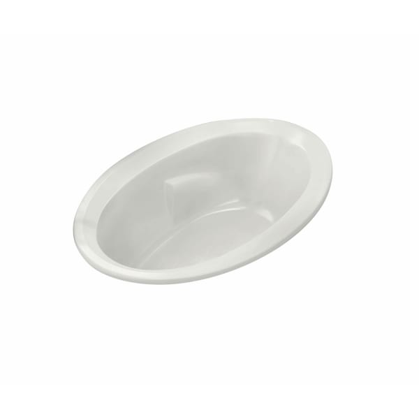 Tympani 72 x 42 Acrylic Drop-in Center Drain Bathtub in White