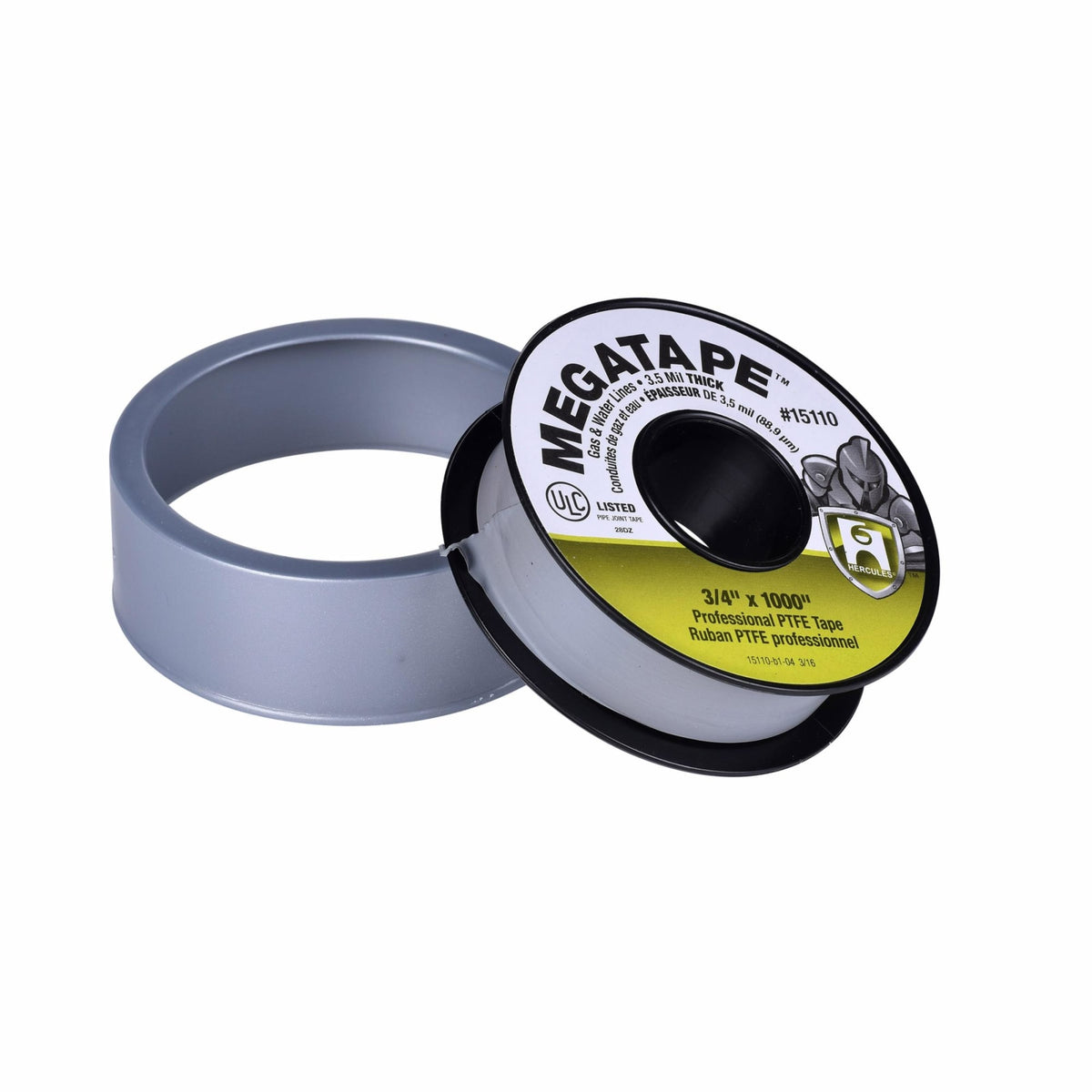 Hercules® 15110 Megatape 3/4 in. x 1000 in. Gray PTFE Tape