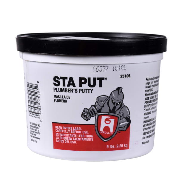 Hercules® Sta Put® 5 lb. Plumber's Putty