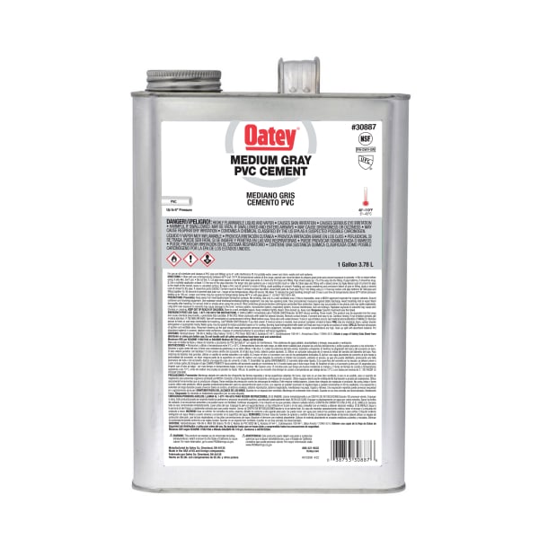 Oatey® Gallon PVC Medium Body Gray Cement