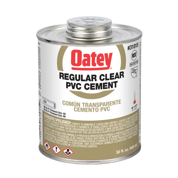 Oatey® 32 oz. PVC Regular Body Clear Cement