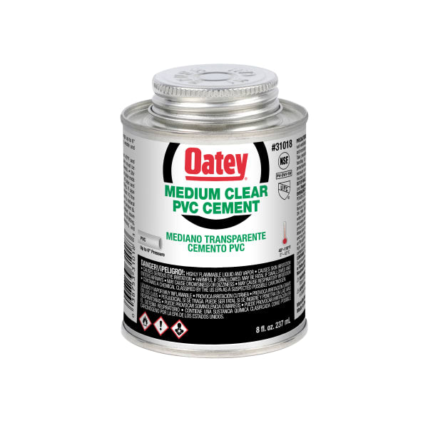 Oatey® 8 oz. PVC Medium Body Clear Cement