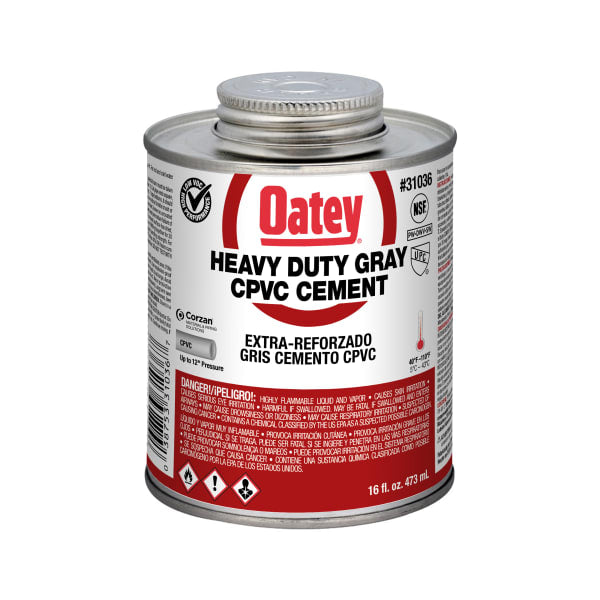 Oatey® 16 oz. CPVC Heavy Duty Gray Cement