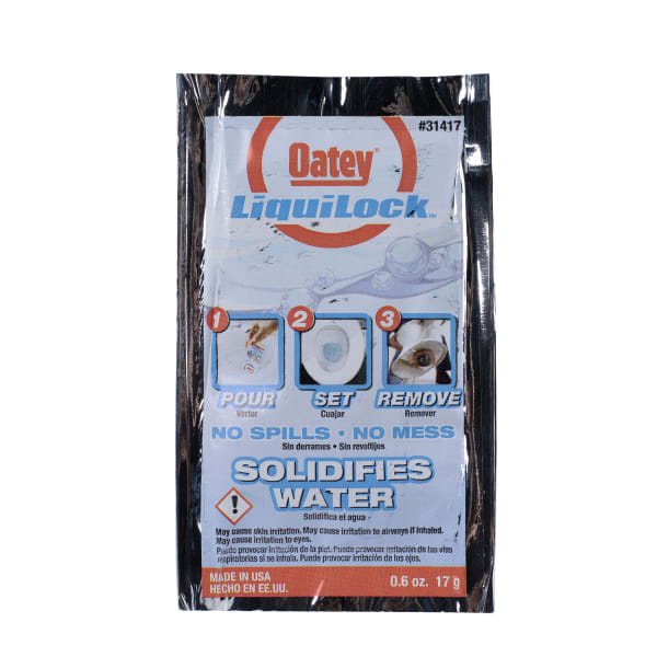 Oatey® 0.6 oz. Liquilock Gel for Toilet Removal - 50 Pack