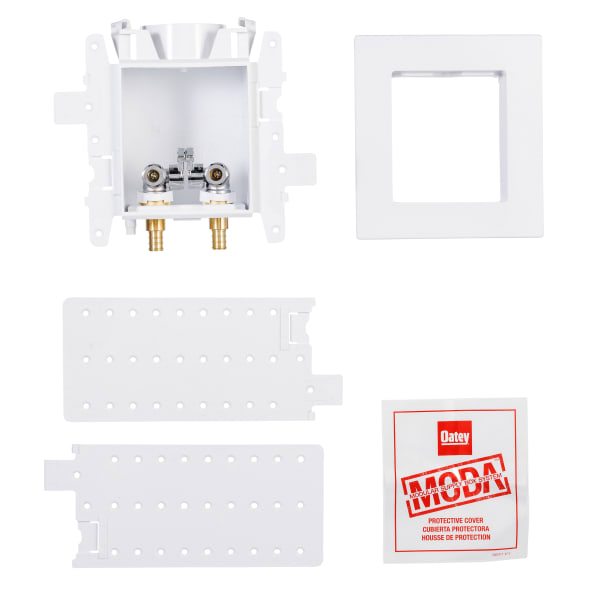Oatey® MODA® 2-Valve F1807 PEX (Brass) Lavatory Supply Box - Standard Pack