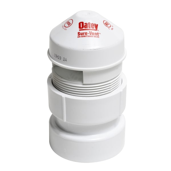 Oatey® Sure-Vent® 1-1/2 in. to 2 in. 160 Branch, 24 Stack DFU Air Admittance Valve with PVC Sch. 40 Adapter