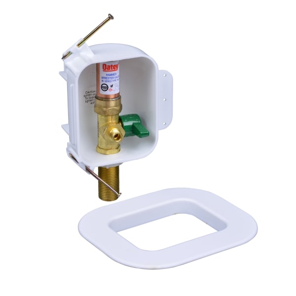 Oatey® I2K, 1/4 Turn, Copper, Hammer, Low Lead, Ice Maker Outlet Box, Ice Maker Outlet Box - Standard Pack
