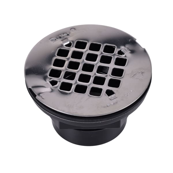 Oatey® 2 in. ABS Solvent Weld Shower Drain with Snap-In Stainless Steel Strainer