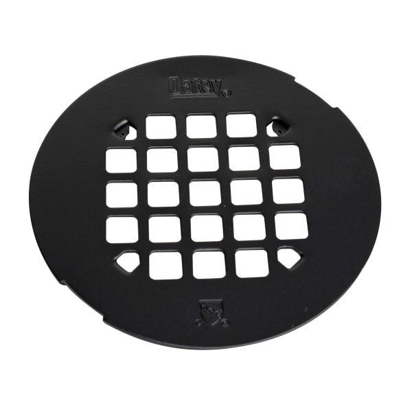 Oatey® Universal 4-1/4 in. Snap-Tite Round Shower Strainer in Matte Black