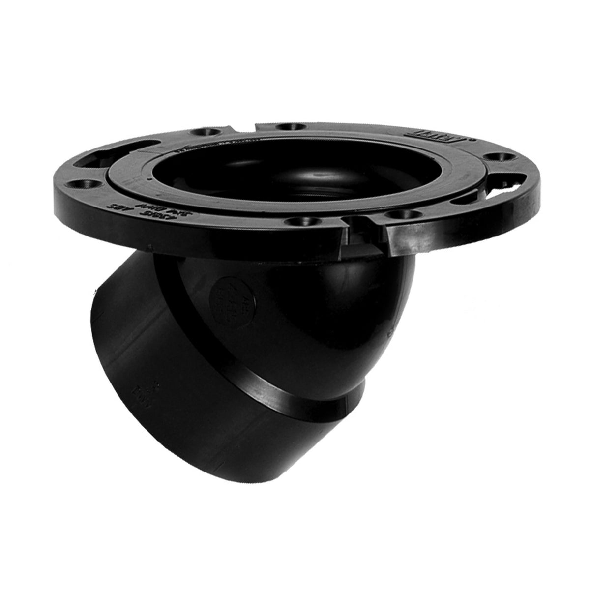 Oatey® 3 in. or 4 in. ABS 45° Closet Flange with Plastic Ring without Test Cap