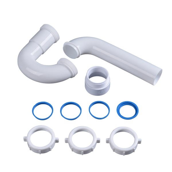 Dearborn® 1-1/2 in. P-Trap with Threaded PVC Adapter, and Reversible J-Bend