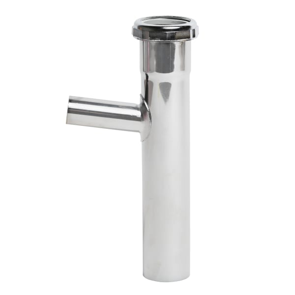 Dearborn® 1-1/2" x 8" Branch Tailpiece, Hose & Clamp, Slip Joint Top - 20 Ga., 7/8" Branch (Nut Down)
