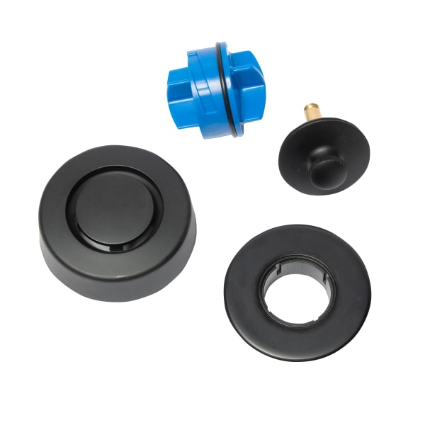 Dearborn® True Blue® Bath Waste Trim Kit with Uni-Lift Stopper in Matte Black