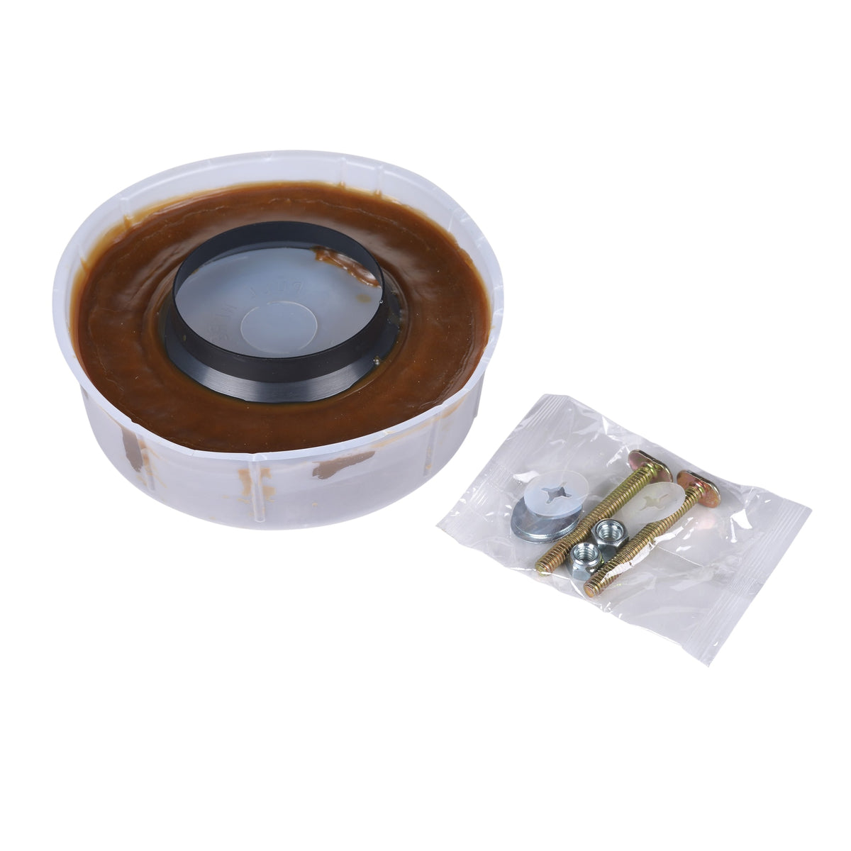 Harvey® No-Seep® 3 in. or 4 in. No. 10 Extra Thick Wax Gasket with Sleeve and Brass Bolts Kit