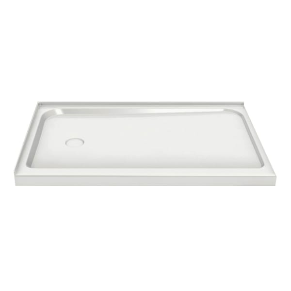 Rectangular Base 6036 3 in. Acrylic Corner Left or Right Shower Base with Right-Hand Drain in White