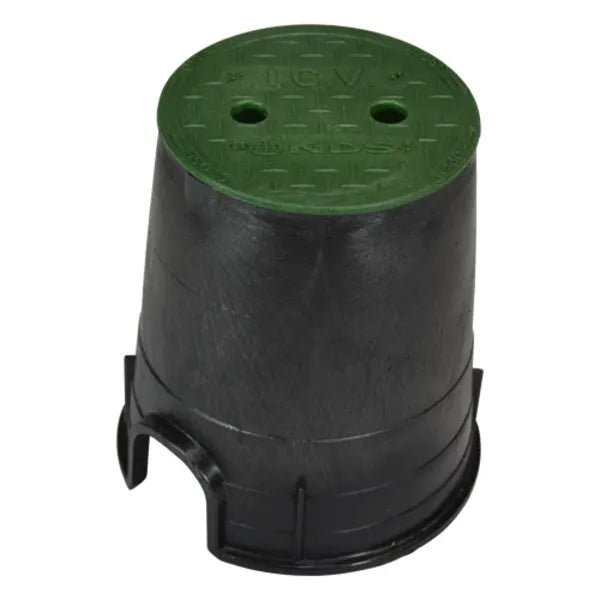 6" Round Standard Series - Black Box / Green Cover, ICV