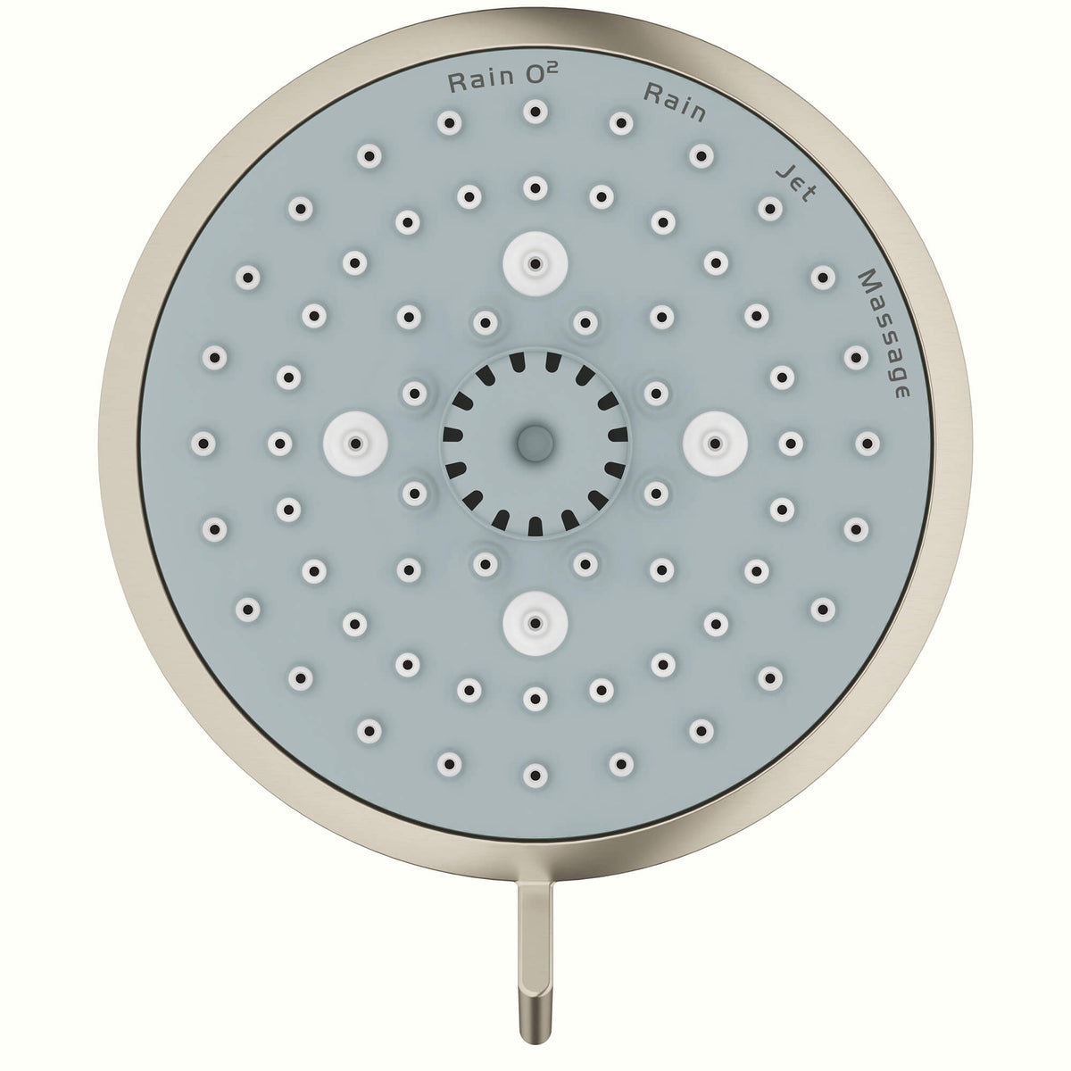 Grohe - Tempesta® Cosmopolitan 100 (Shower Head) Brushed Nickel InfinityFinish - 4-Spray, Rain O2-Spray, Rain Spray, Massage Spray, Jet Spray, 15