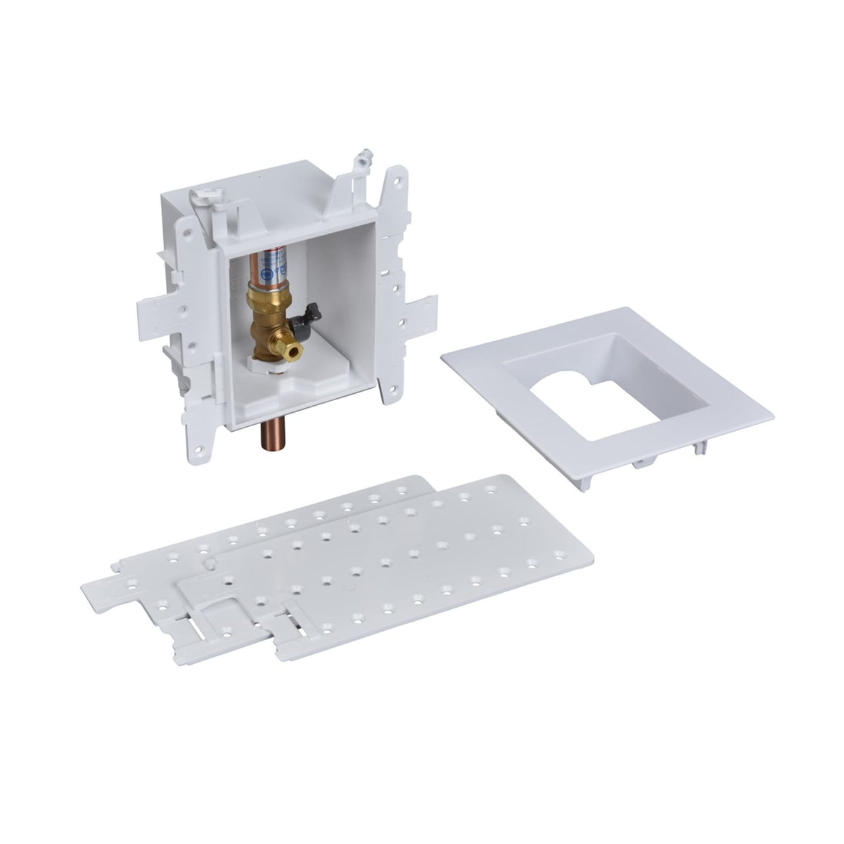 Oatey® MODA® 1-Valve Copper (Male) Ice Maker Supply Box with Hammer Arrestor - Standard Pack