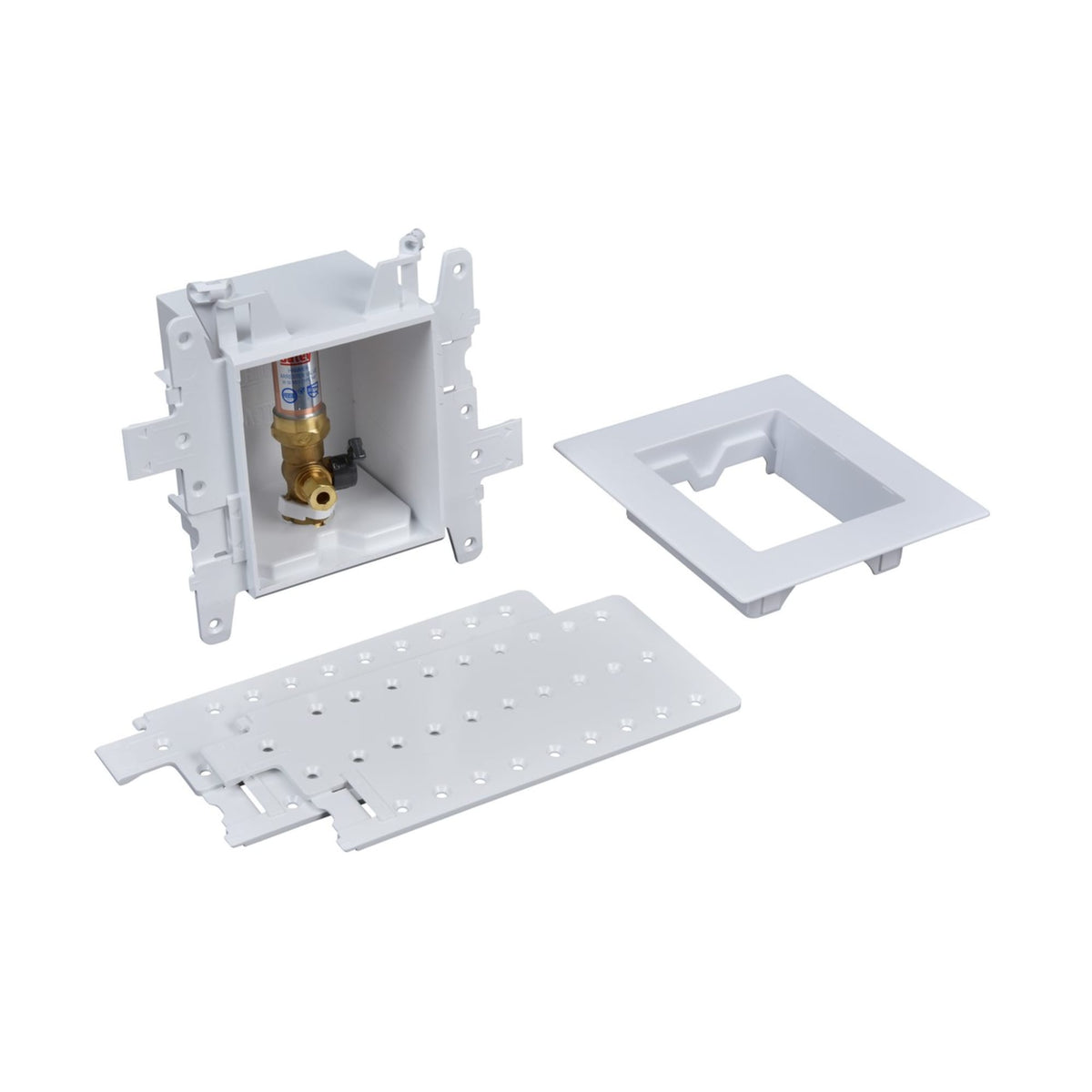 Oatey® MODA® 1-Valve F1960 PEX (Brass) Ice Maker Supply Box with Hammer Arrestor - Standard Pack