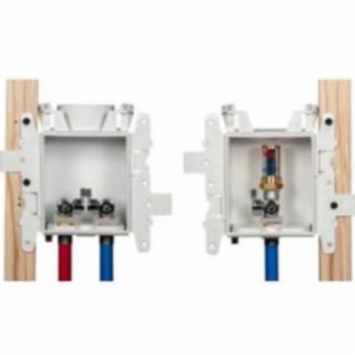 Oatey® MODA® 2-Valve + 1-Valve Copper (Male) Kitchen Supply Box with Hammer Arrestors - Standard Pack