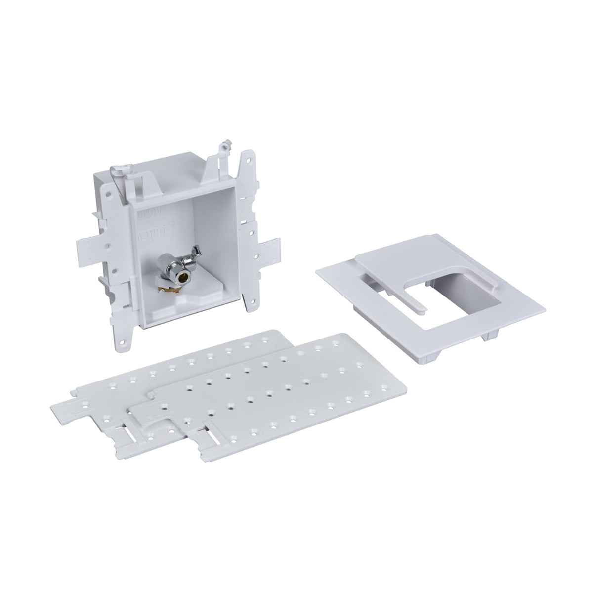 Oatey® MODA® 1-Valve F1807 PEX (Brass) Toilet and Dishwasher Supply Box - Standard Pack