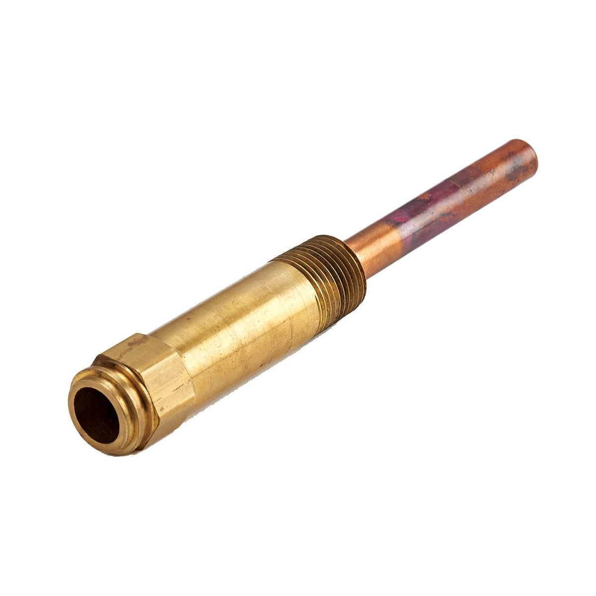 Resideo 123869A/U Copper Well Assembly, 1/2 in NPT, 3 in Insertion, 1-1/2 in Insulation