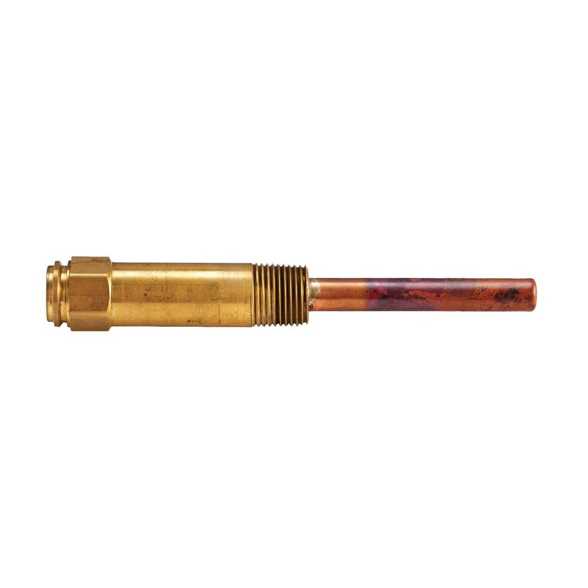 Resideo 123869A/U Copper Well Assembly, 1/2 in NPT, 3 in Insertion, 1-1/2 in Insulation