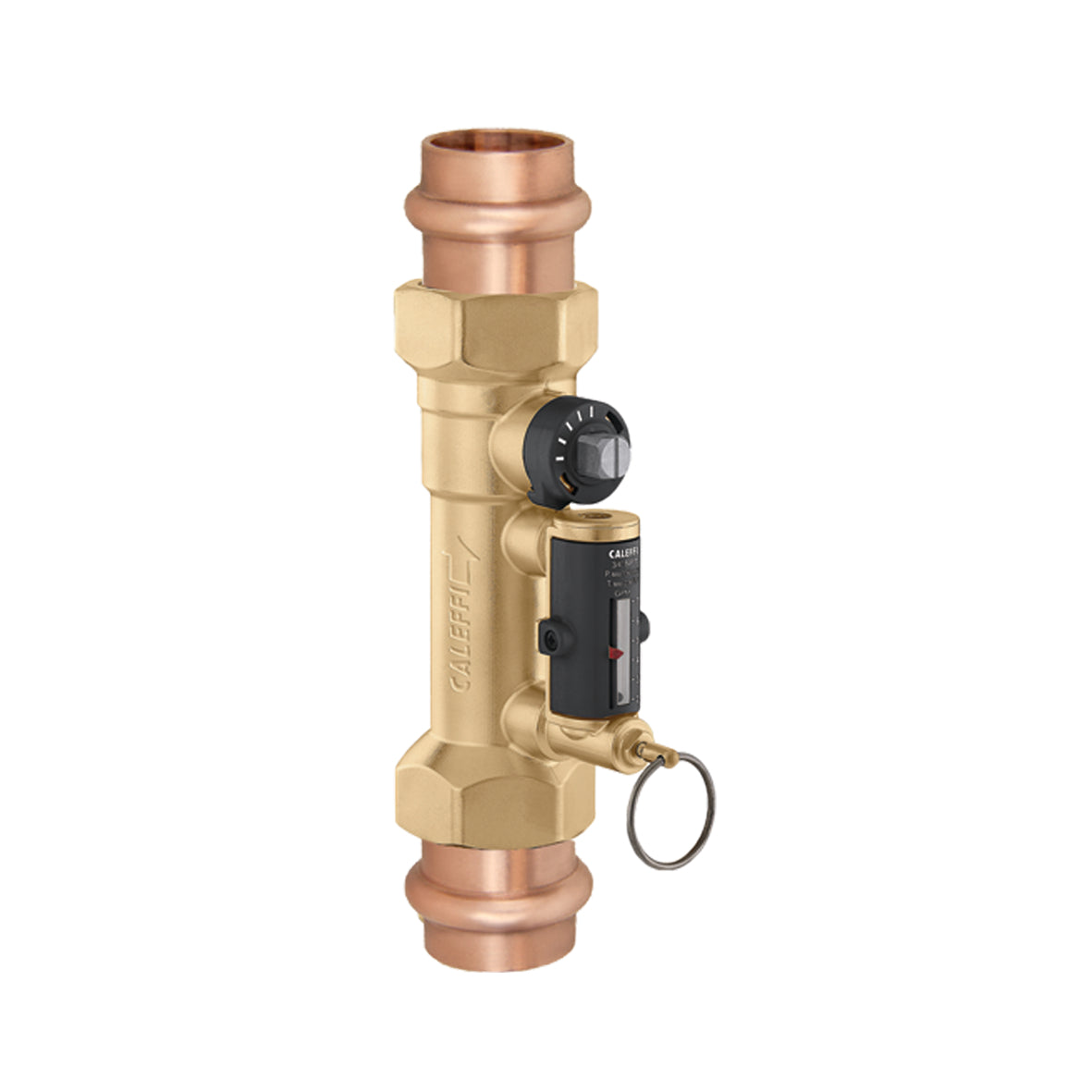 Caleffi 132886A QuickSetter Balancing Valve with Flow Meter, 1-1/2 in. Press, 8-32 GPM