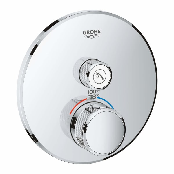 Single Function Thermostatic Valve Trim in GROHE CHROME