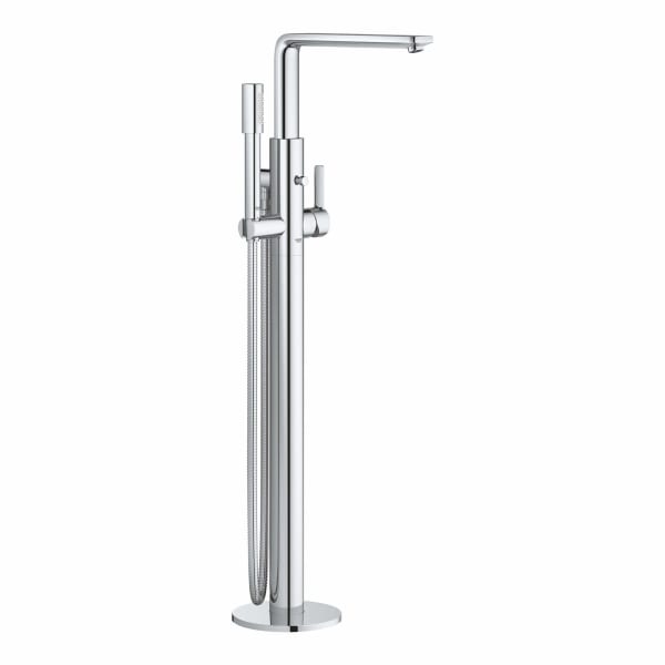 Single-Handle Freestanding Tub Faucet with 1.75 GPM Hand Shower in GROHE CHROME