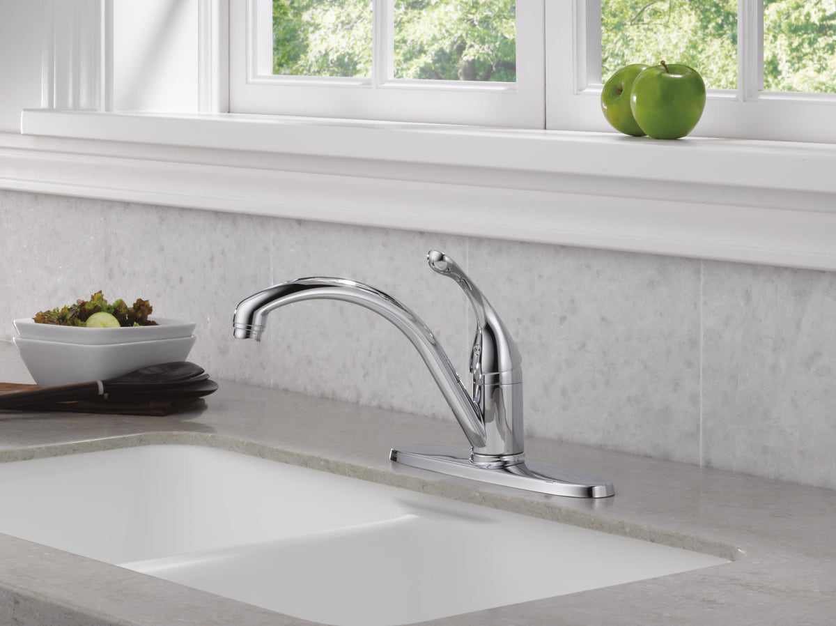 Delta Collins™ Single Handle Kitchen Faucet Chrome