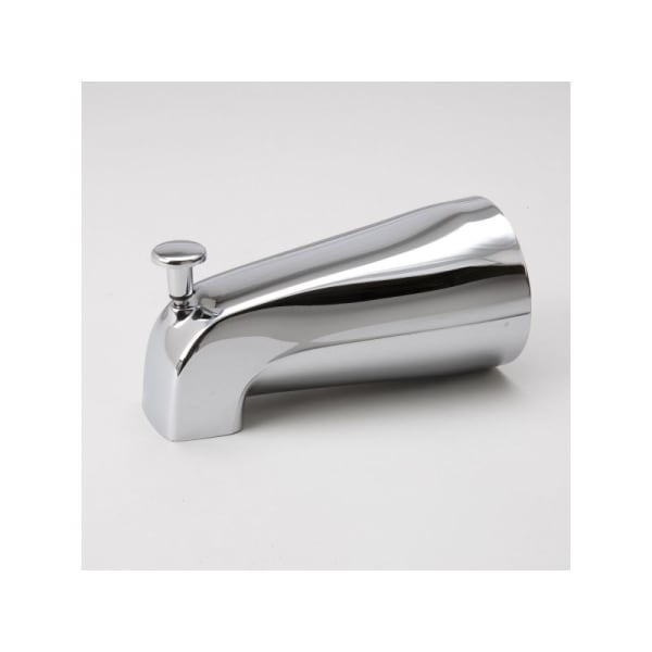 Chrome Die Cast Tub Spout 1/2" Push-on with Diverter