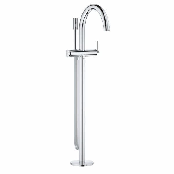Single-Handle Freestanding Tub Faucet with 1.75 GPM Hand Shower in GROHE CHROME