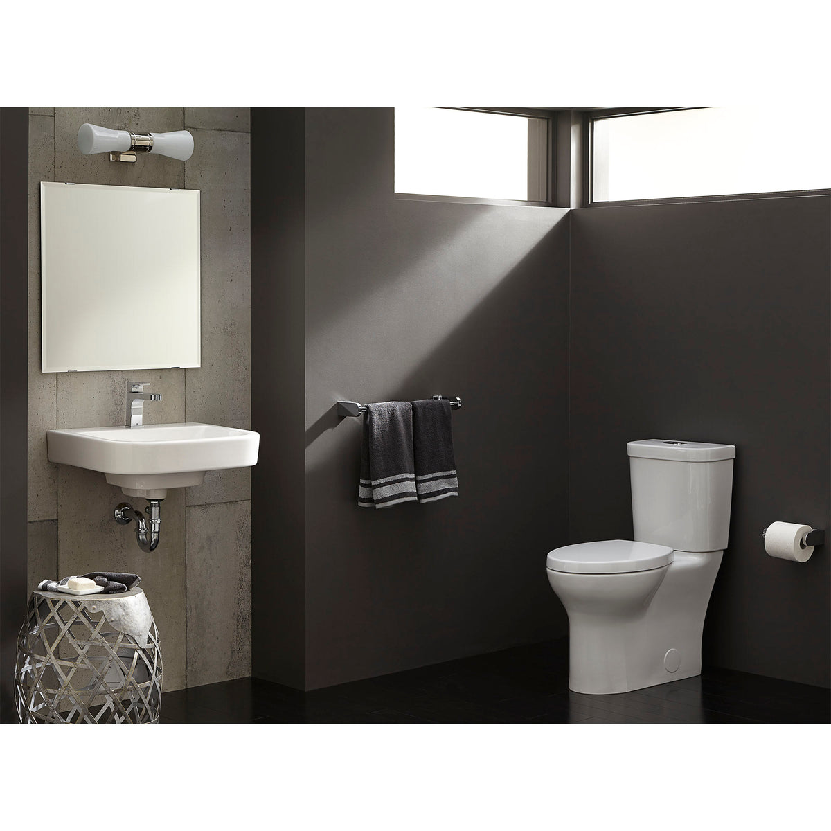 DXV Equility® Chair Height Elongated Toilet Bowl with Seat in CANVAS WHITE