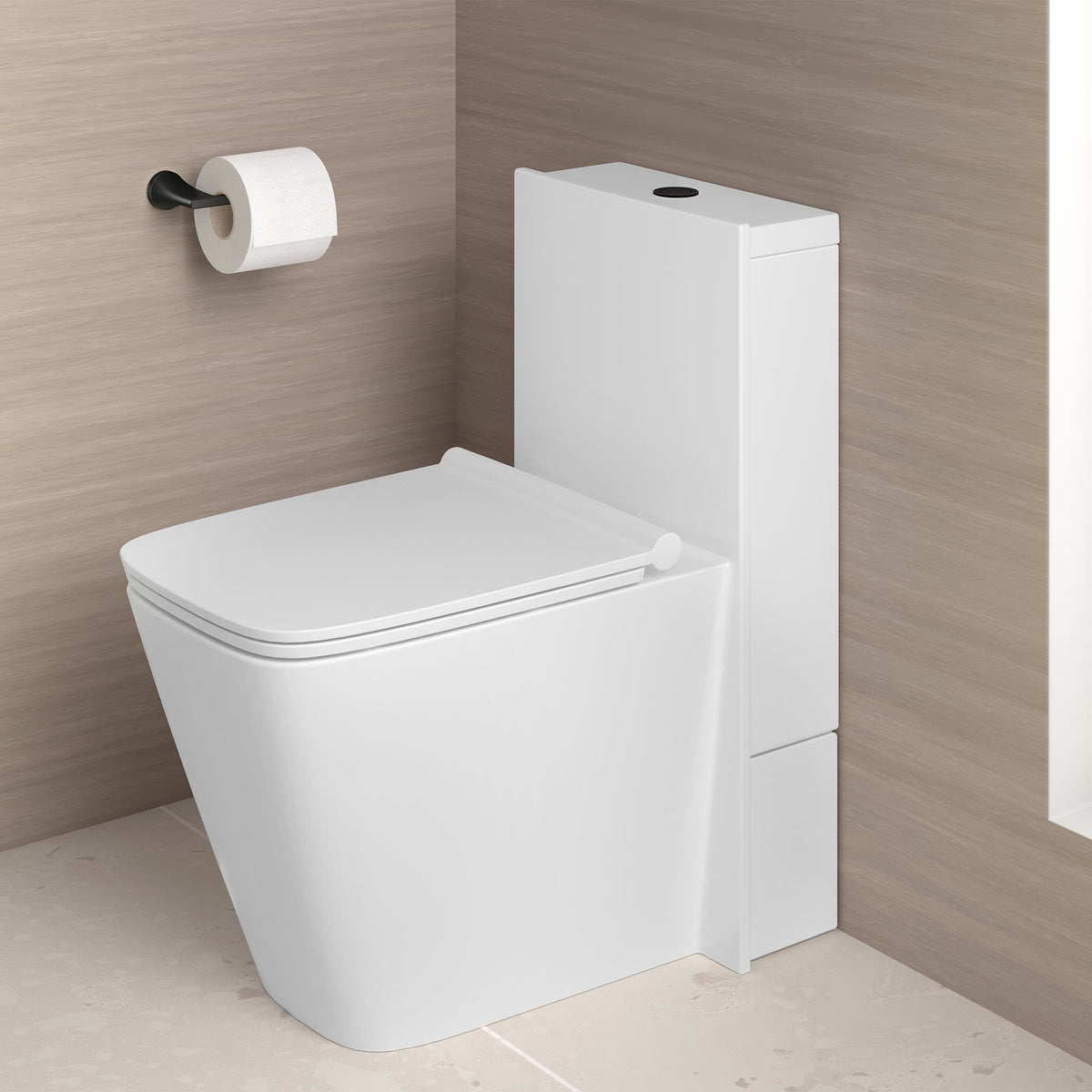 DXV Modulus One-Piece Chair Height Elongated Toilet with Seat in CANVAS WHITE