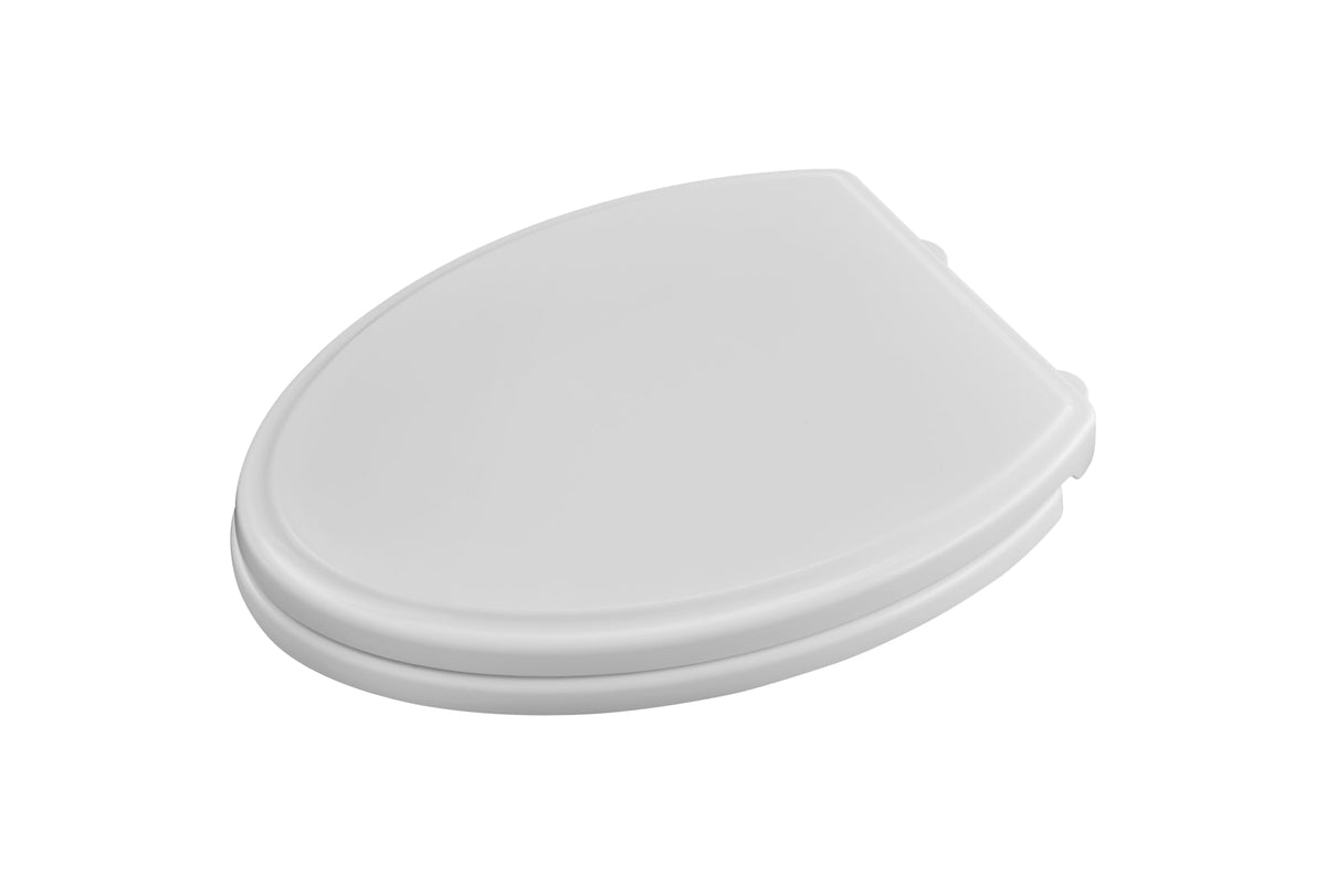 DXV Traditional Elongated Closed Front Toilet Seat in CANVAS WHITE