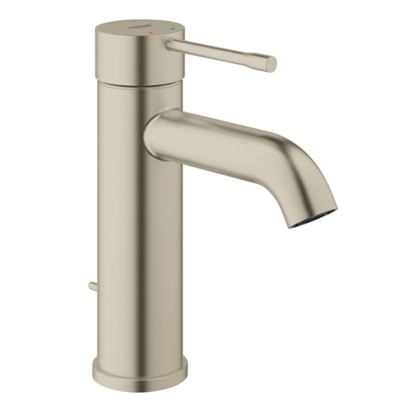 Single Hole Single-Handle S-Size Bathroom Faucet 1.2 GPM in GROHE BRUSHED NICKEL