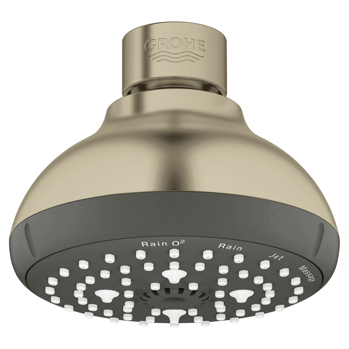 100 Shower Head, 4" - 4 Sprays, 1.75 gpm in GROHE BRUSHED NICKEL
