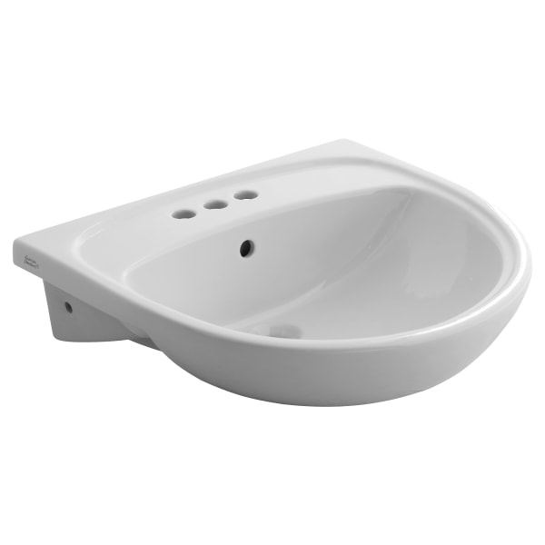 Mezzo® Semi-Countertop Sink With 4-Inch Centerset White