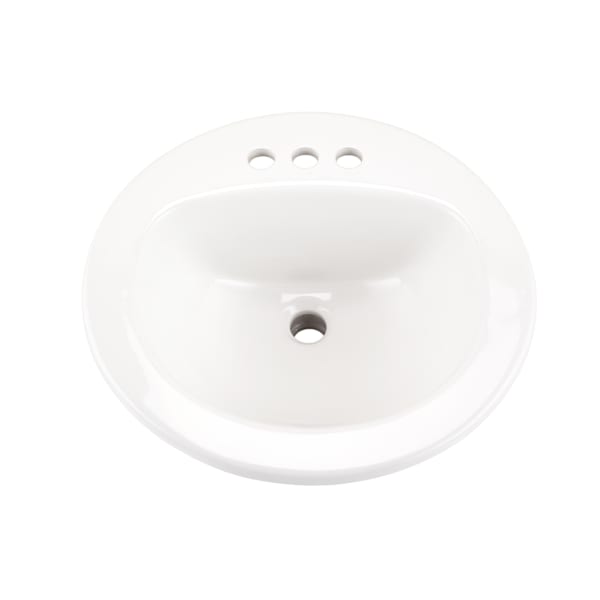 Maxwell S-Rim Lav 19"Round 4"CC in Trapezoid Carton White