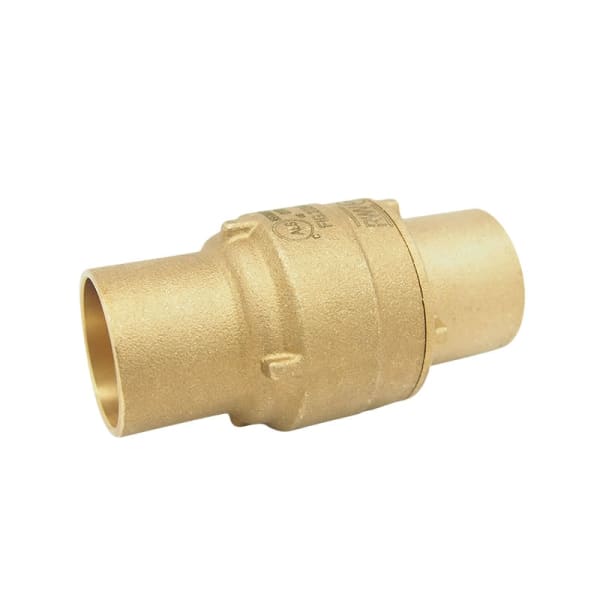 3/4" - (SWT x SWT) 233AB Brass In-line Check Valve - Lead Free