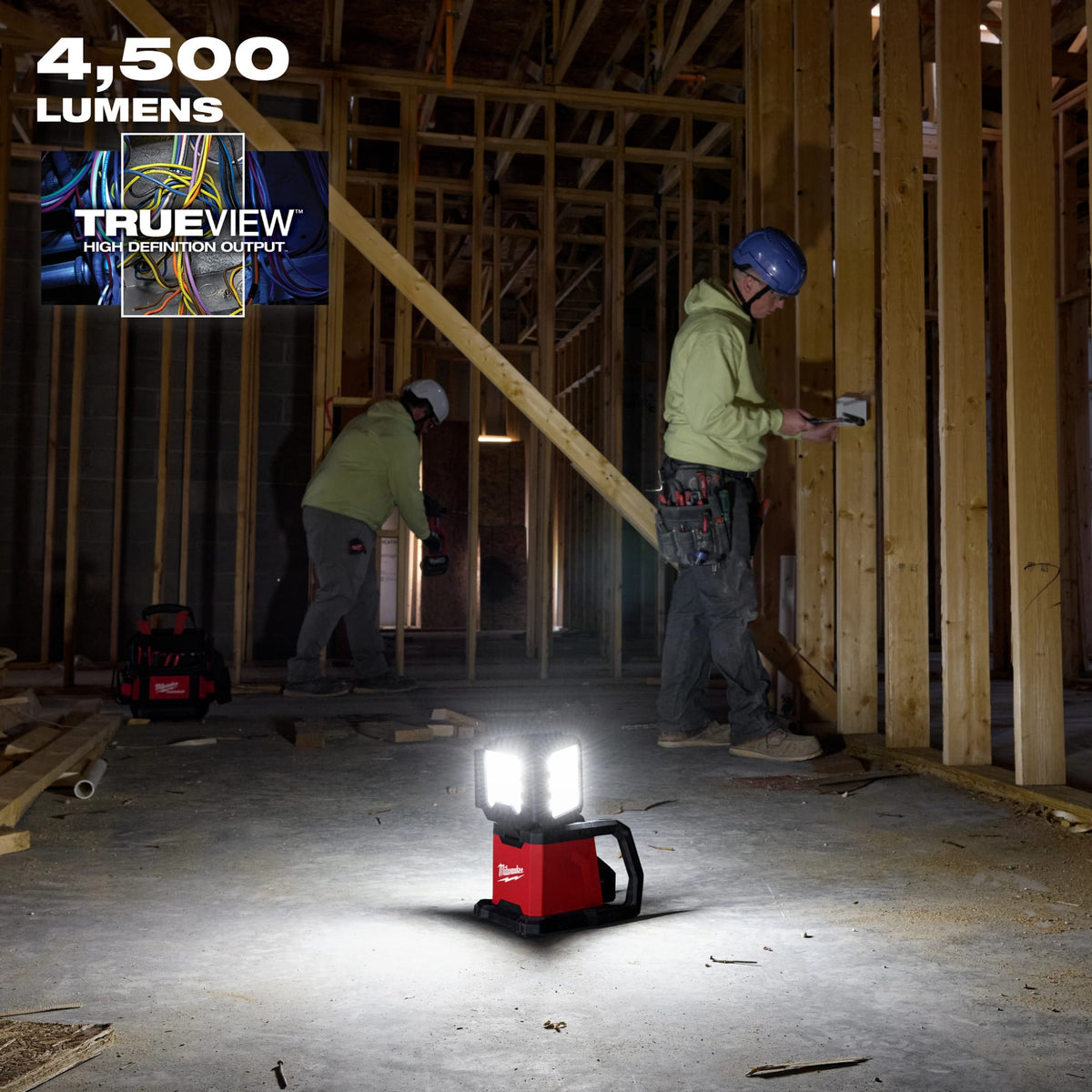 Milwaukee Tools 2368-20 M18™ ROVER™ Dual Power Triple-Panel Flood & Area Light