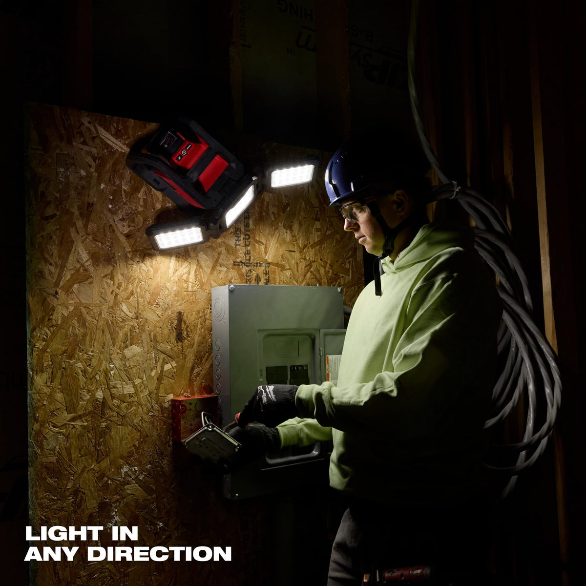 Milwaukee Tools 2368-20 M18™ ROVER™ Dual Power Triple-Panel Flood & Area Light