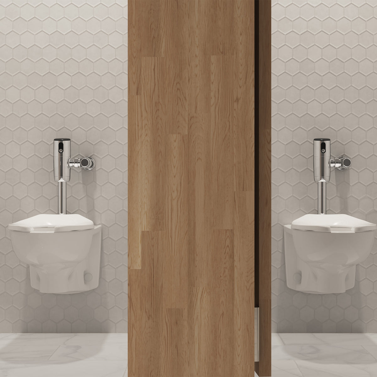 American Standard Afwall® Millennium® 1.0 - 1.6 gpf (3.8- 6.0 Lpf) Wall-Hung EverClean® Bowl Less Seat White