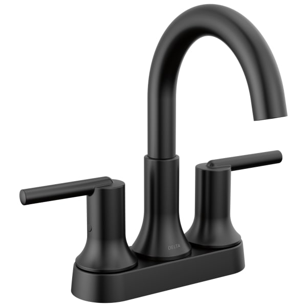 Delta Trinsic® Two Handle Centerset Bathroom Faucet Matte Black