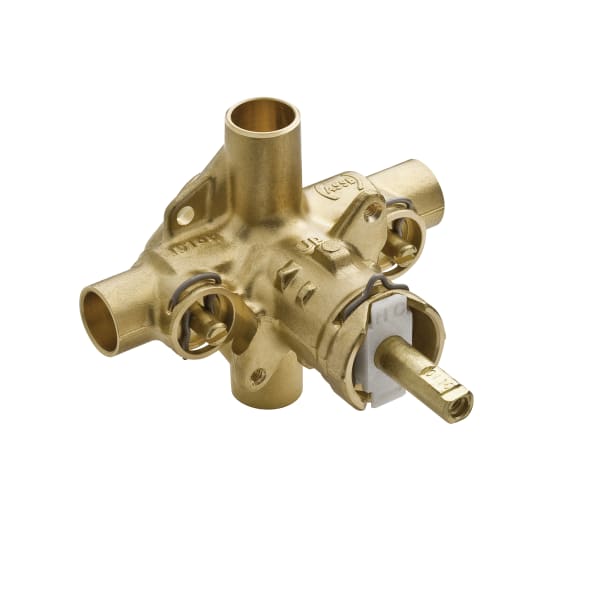 Moen M-Pact Moen Posi-Temp Valve, 1/2 In. Connection, 1/4 Turn Stops, 12 Per Case