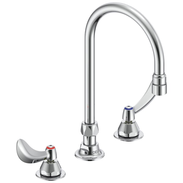 Delta Commercial 27C2 Two Handle 8" Below Deck-Mount Faucet Chrome