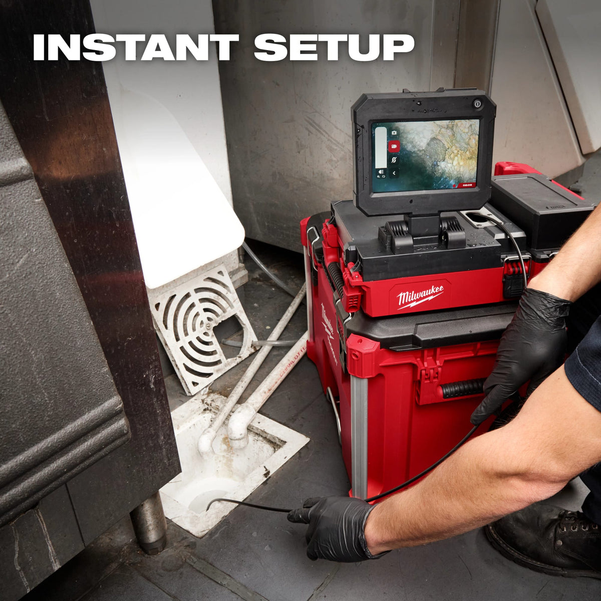 Milwaukee Tools M12™ 75' Drain Camera w/ PACKOUT™ Compatibility