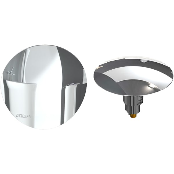 Clicker Tub Drain Trim Kit with Brass Round Slide On - Brushed Nickel